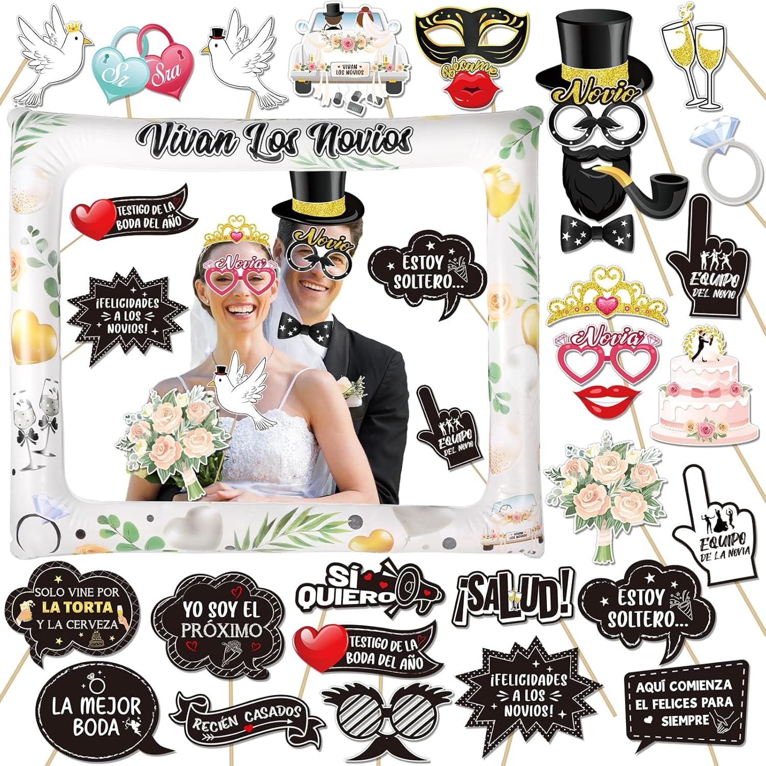 Props fotomatón boda